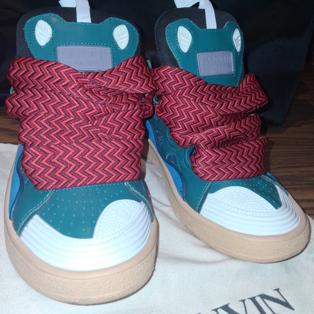 Lanvin Women Sneakers - Red and Teal